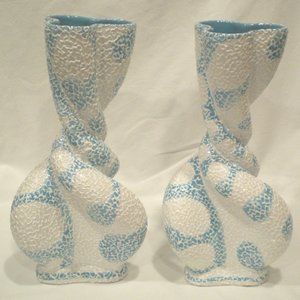 *ARS Artigiana Deruta Italian Fat Lava Drizzle Vase MINT CONDITION